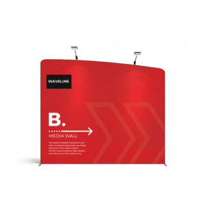 WaveLine Fabric Backdrop B (Right): 2.9mW x 2.65mH