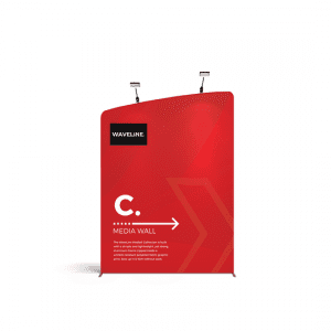 WaveLine Fabric Backdrop C (Right): 2mW x 2.65mH